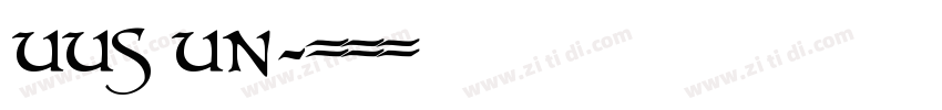 UUS UN字体转换